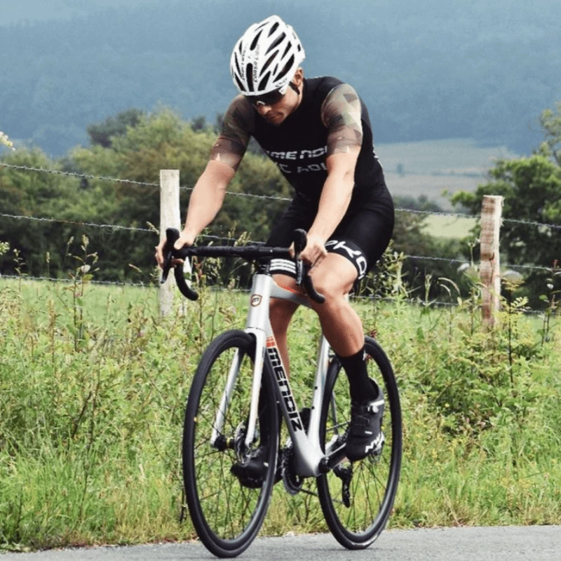 Bicicleta Mendiz F9ICR ONLY Plata Rojo - Image 4