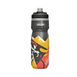 Camelbak Bidón Podium Chill Carrera Edición Limitada Negro Amarillo Rojo 0.6L