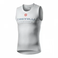 Camiseta Interior Castelli Active Cooling Sin Mangas Blanco Hombre