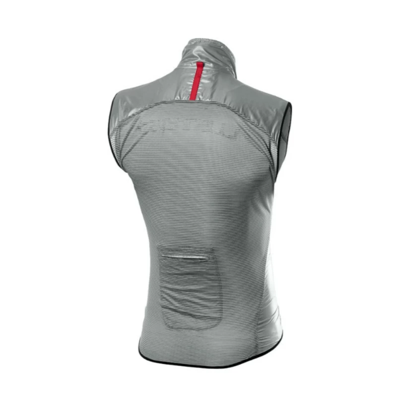 Chaleco Castelli Cortavientos Aria Gris Plata Hombre - Image 2