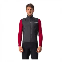 Chaleco Cortavientos Castelli Squadra Stretch Negro