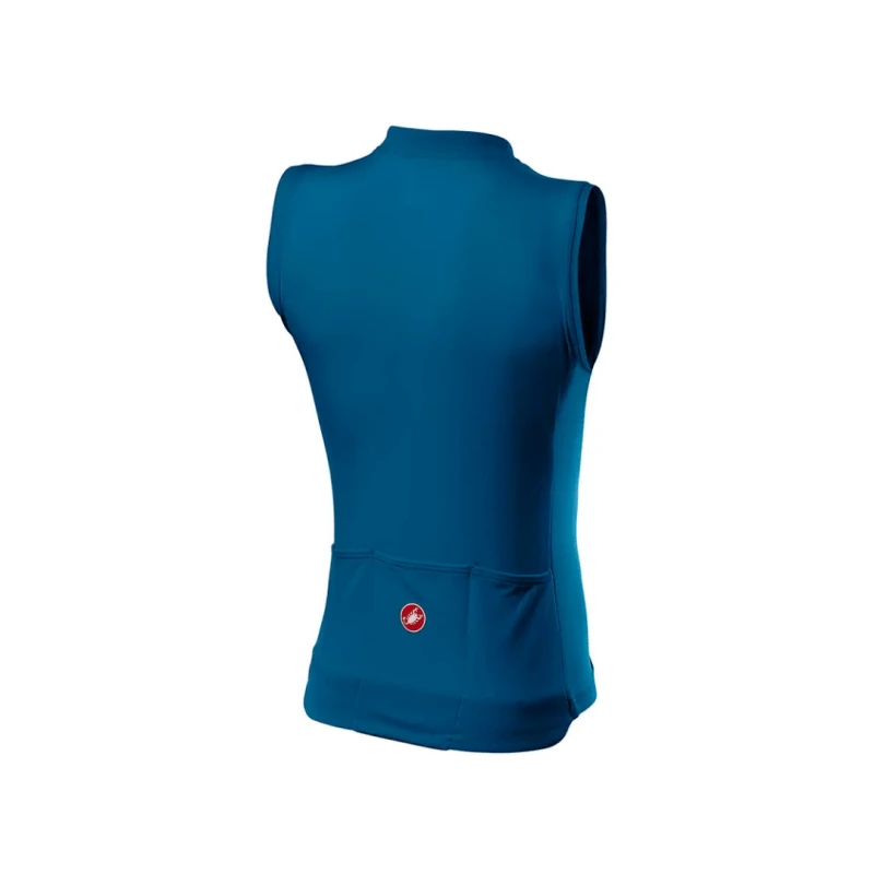 Maillot Castelli Anima 3 Sin Mangas Azul Mujer - Image 2