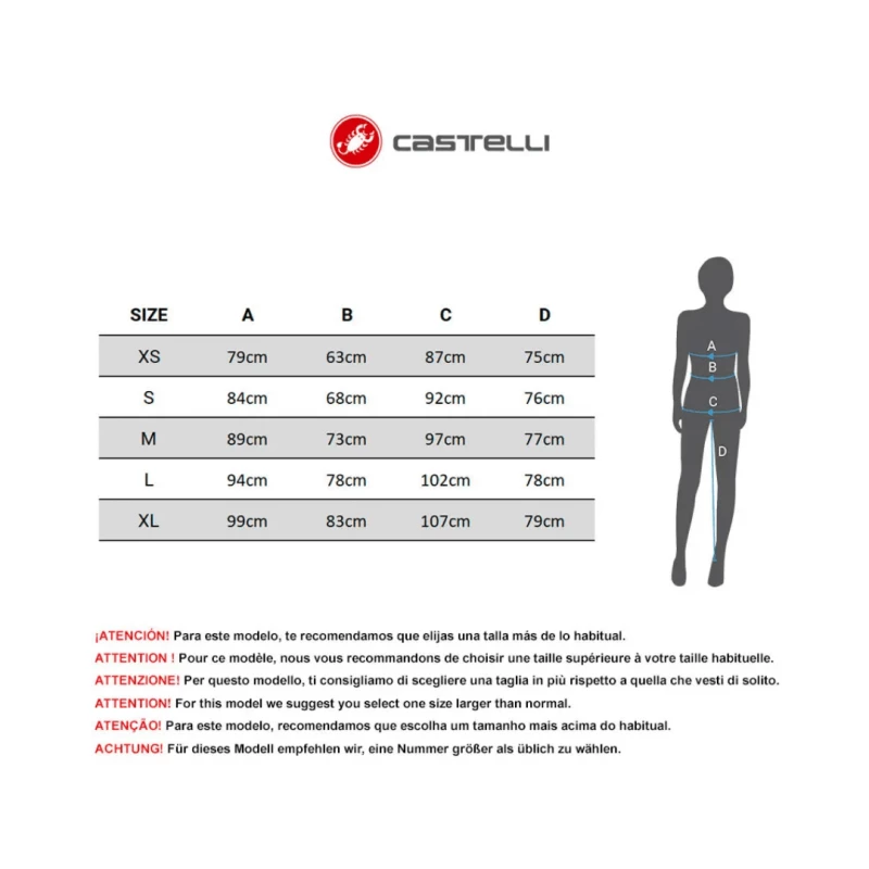 Maillot Castelli Anima 3 Sin Mangas Azul Mujer - Image 3