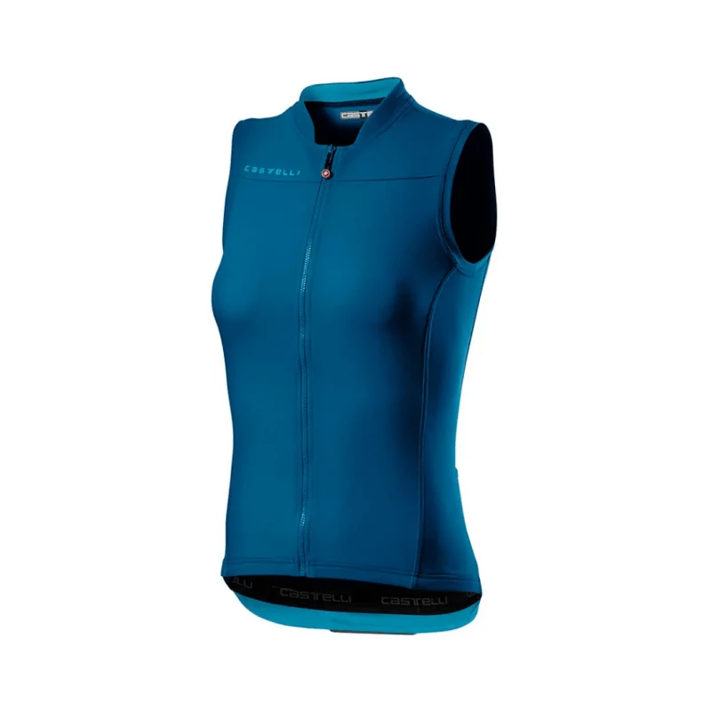 Maillot Castelli Anima 3 Sin Mangas Azul Mujer