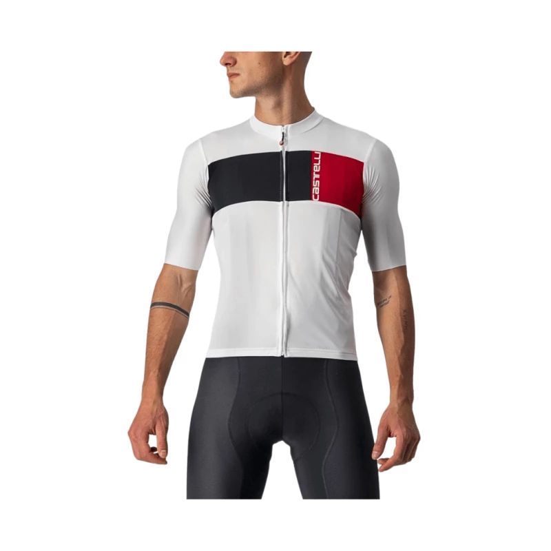 Maillot Castelli Prologo 7 Blanco Negro