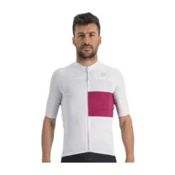 Maillot Sportful Snap Blanco Rosa
