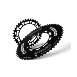 Plato Ovalado Rotor Q-Ring Aero Exterior Negro