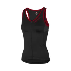 Top Castelli Solare Negro Rojo Mujer